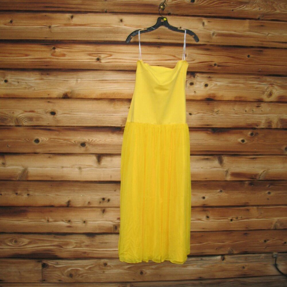 NWT Elliatt Yellow Strapless Gown Dress Size M - Picture 5 of 12